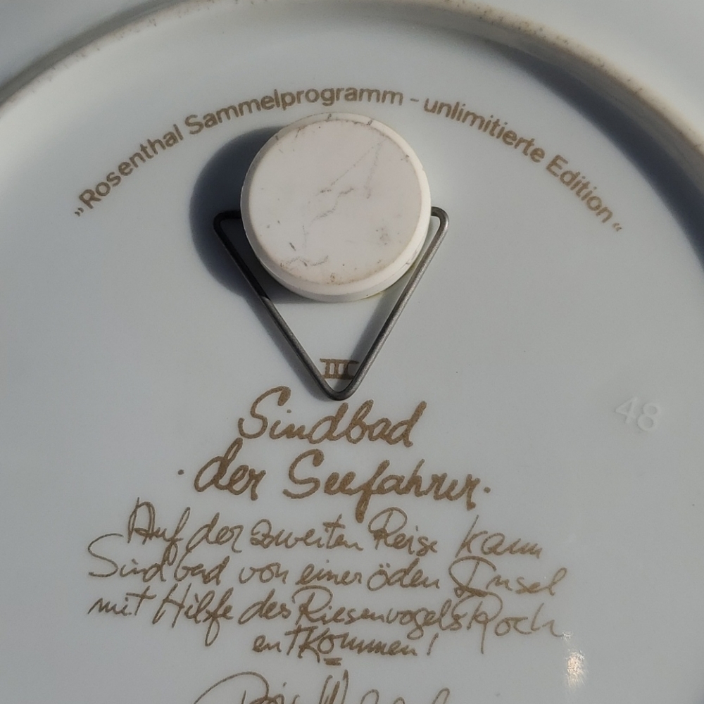 6 3/8" ROSENTHAL SAMMELPRIGRAMM plate - Picture 4 of 4